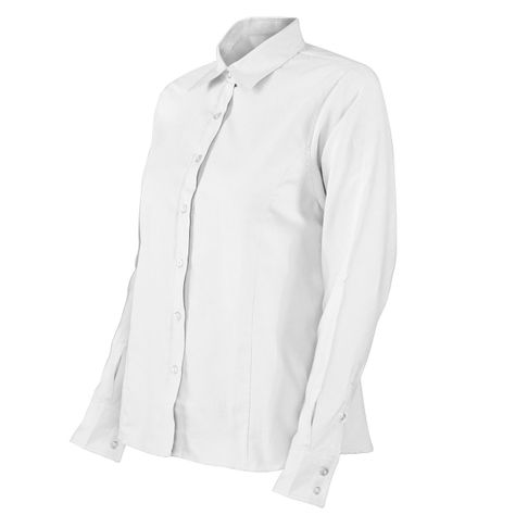 Blusa Oxford Manga Larga Blanca UPF 20-1