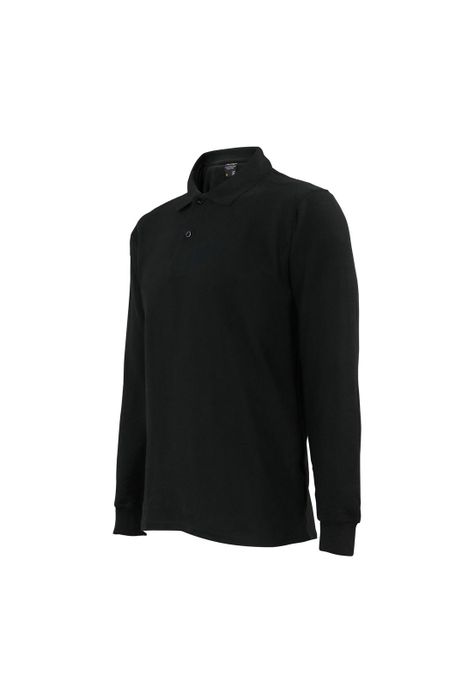 polera pique negra manga larga UPF 40-1