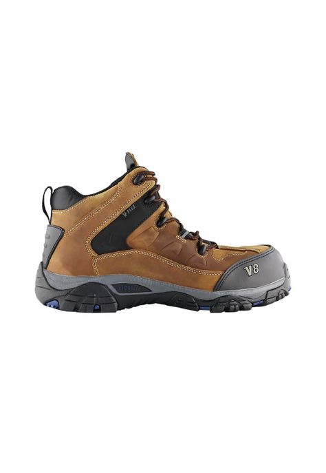 Zapato Seguridad V8 Crazy Café Vflex-0