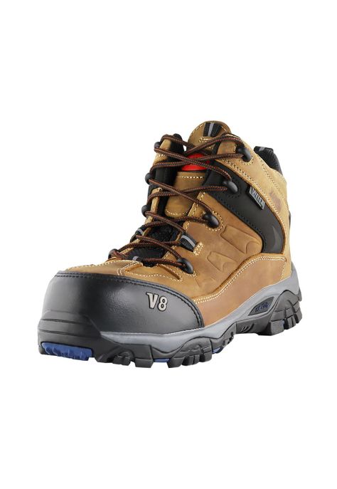 Zapato Seguridad V8 Crazy Café Vflex-1