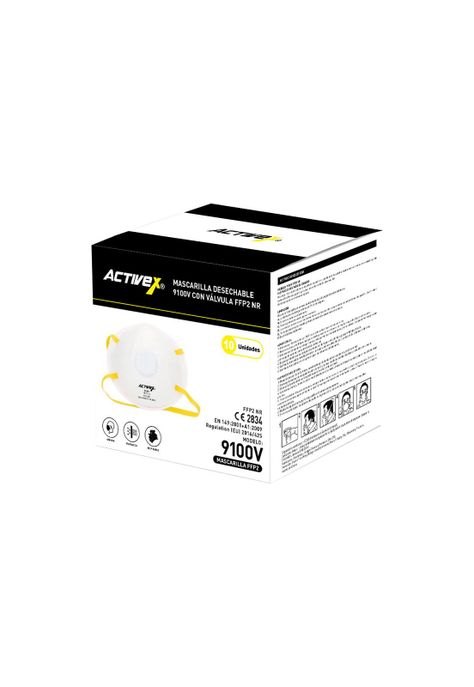 Mascarilla 9100V Con Válvula FFP2 NR (10 unidades)-1