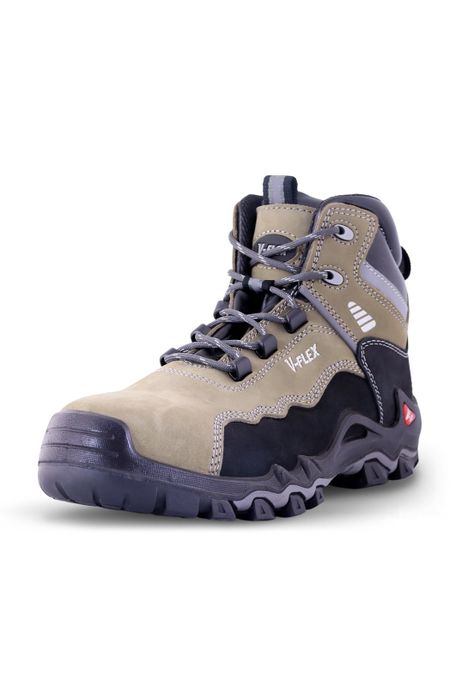 Botín V17 Nobuck Beige/Negro Vflex-1