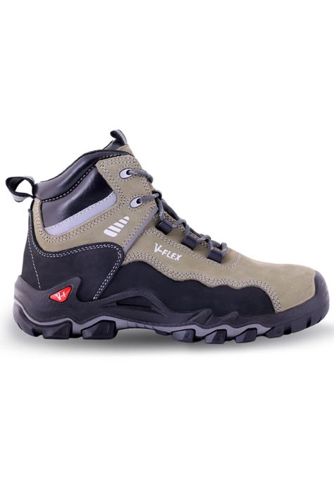 Botín V17 Nobuck Beige/Negro Vflex-0