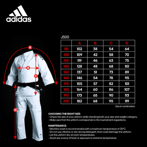 Judogi Training J500 Azul Adidas-4