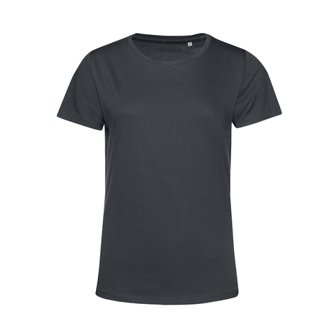 Polera Orgánica 100% Algodón Vegano #E150 Mujer Gris Oscuro -0