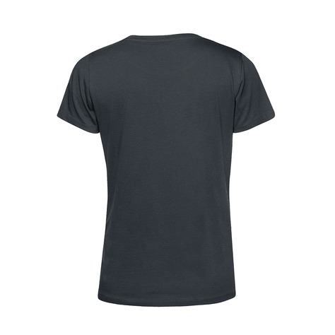 Polera Orgánica 100% Algodón Vegano #E150 Mujer Gris Oscuro -1