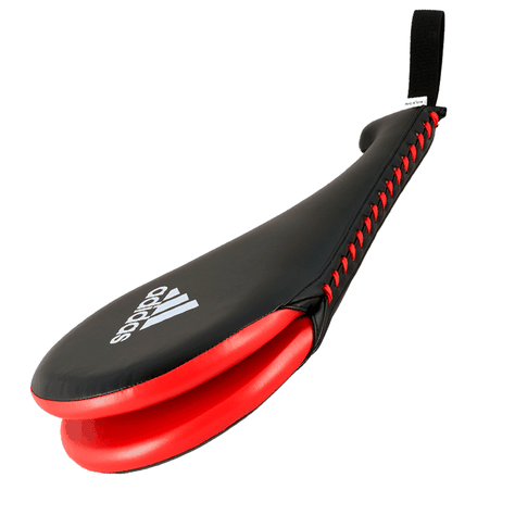 Paleta Doble Taekwondo Negro con Rojo Adidas-1