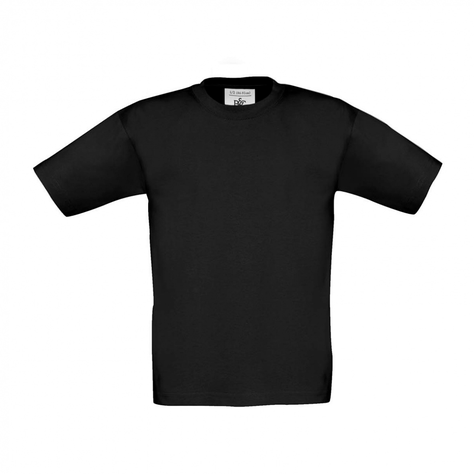 Polera Infantil 100% Algodón en color Negro B&C-0