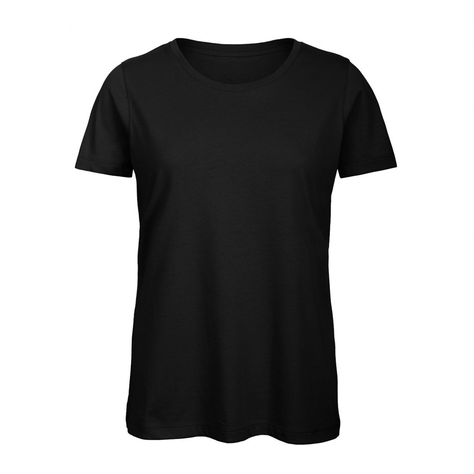 Polera Premium 100% Algodón Orgánico de Mujer Negro B&C-1