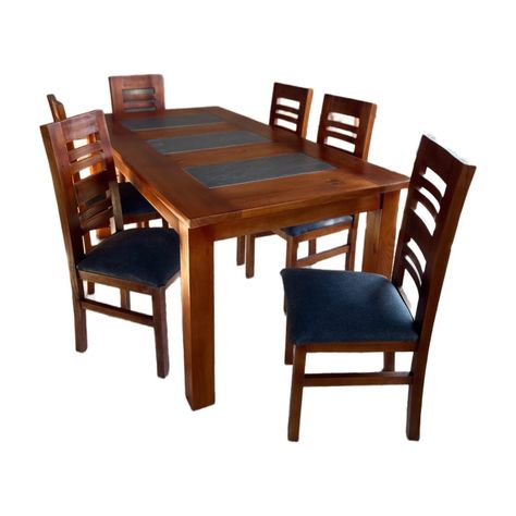 Jgo Comedor Florencia cerámica 6S caramelo-1