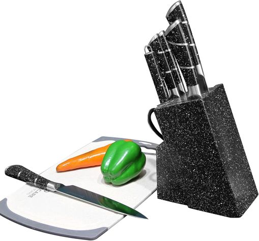 Set De Cuchillos De 8 Piezas Con Base Antideslizante-1