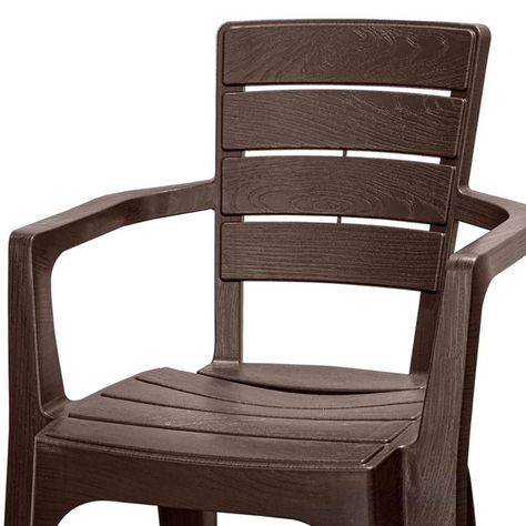 Set Moderno 4 Sillas Camping/terraza Modelo Roble Reyplast-3