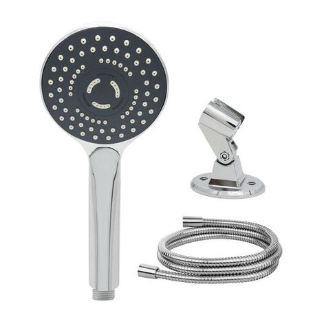 Juego De Ducha Rimini Maneral + Flexible + Soporte Stretto-0