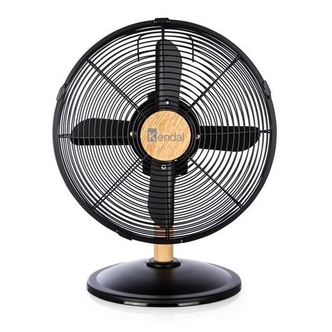 Ventilador De Mesa 12 Pulgadas Kendal Kzf-1214d Metal Madera-0