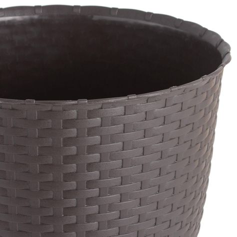  Molde Maceta Macetero Circular Plastico Ratan-1