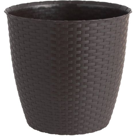 Molde Maceta Macetero Circular Plastico Ratan-0
