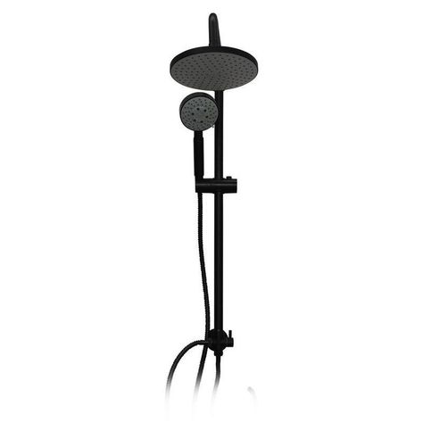 Columna Ducha Venti Grifo Plato Llave Negro Mate-2