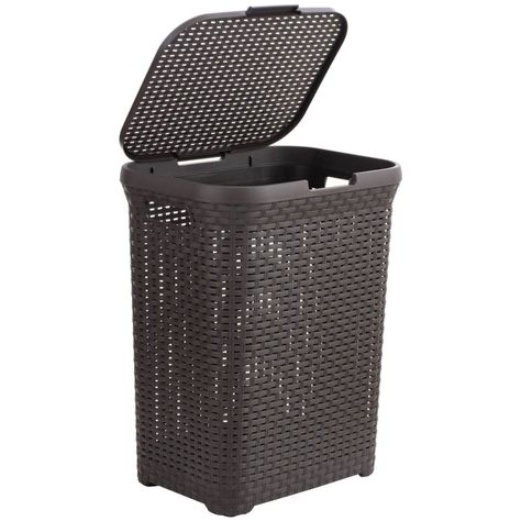 Cesto Canasto Para Ropa Ratan 60 Litros Con Tapa-0