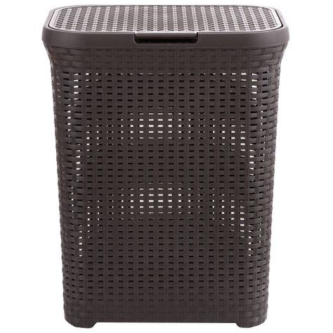 Cesto Canasto Para Ropa Ratan 60 Litros Con Tapa-1