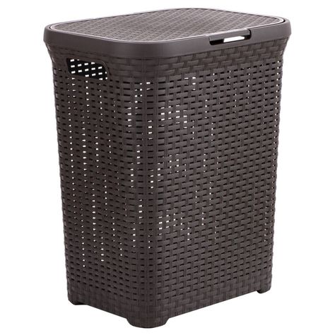Cesto Canasto Para Ropa Ratan 60 Litros Con Tapa-3