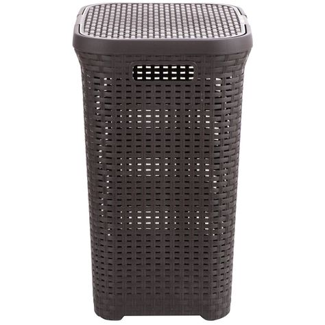Cesto Canasto Para Ropa Ratan 60 Litros Con Tapa-2