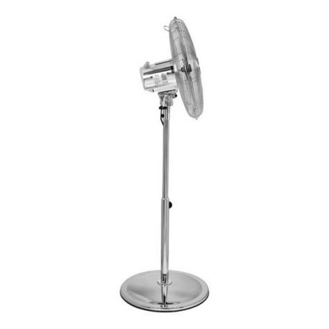 Ventilador De Pedestal De Pie Muy Silencioso Kendal Zf-1616-1