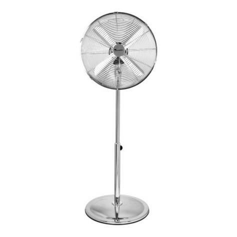 Ventilador De Pedestal De Pie Muy Silencioso Kendal Zf-1616-2