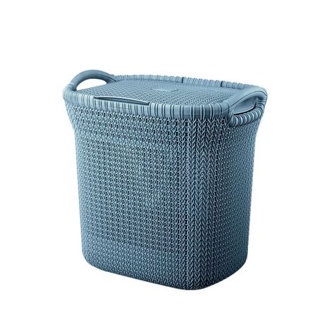 Cesto Canasto Para Ropa Khipu 40 Litros Con Tapa-0
