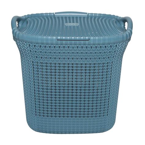 Cesto Canasto Para Ropa Khipu 40 Litros Con Tapa-2