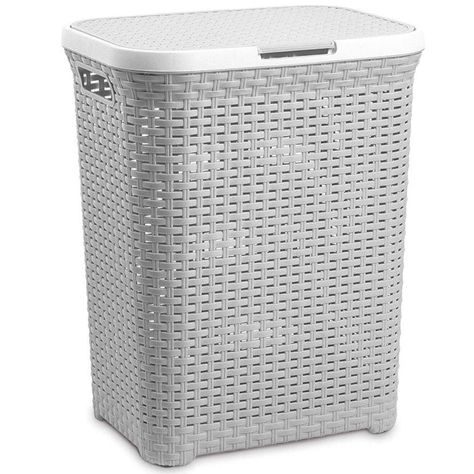 Cesto Canasto Para Ropa Ratan 60 Litros Con Tapa-1