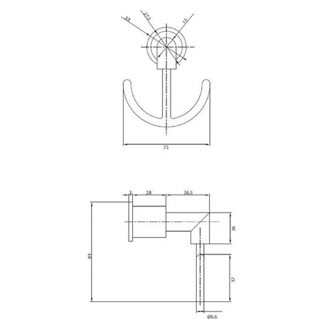 Percha Gancho Colgador Doble Toalla Stella-1