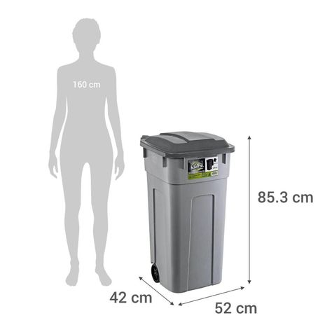 Basurero Papelero Contenedor 93l Con Tapa-4