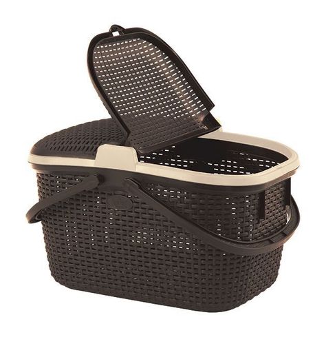 Canasta  Cesto Ratan Para Alimentos Picnic Camping-0