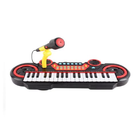 Teclado juguete infantil con microfono-0