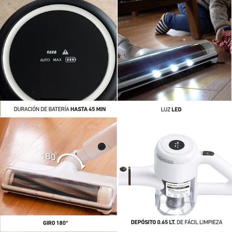 Aspiradora Inalámbrica Multifuncional Osoji D100 Plus-2