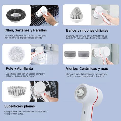 Escobilla Eléctrica Limpieza Multiuso B100-6