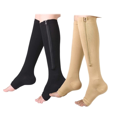 Medias Compresion Vital Socks 2 pares Beige + 1 Negro-0
