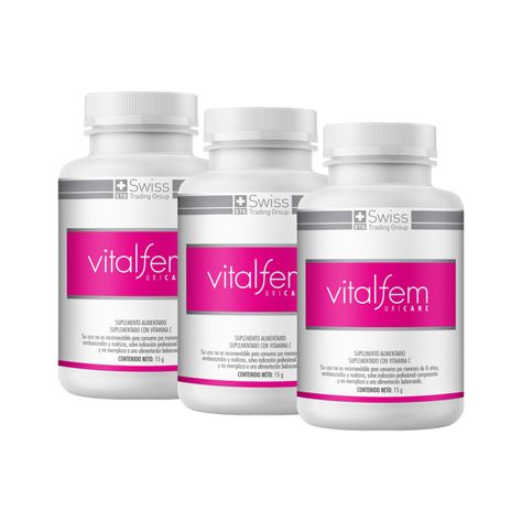 Vitalfem Uricare 3 Frascos con 30 capsulas c/u-0