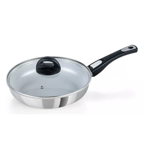 Sarten Cerafit Steel 24 cm con tapa-0