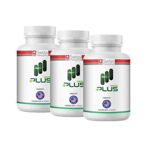 Bacterium Plus 3 Frascos con 60 capsulas c/u-1
