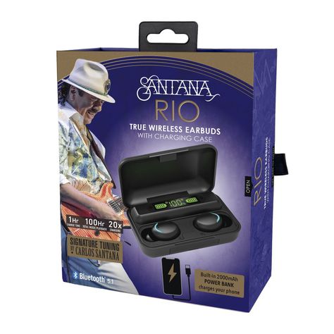Auriculares Santana Rio set 2 auriculares con cargador-2