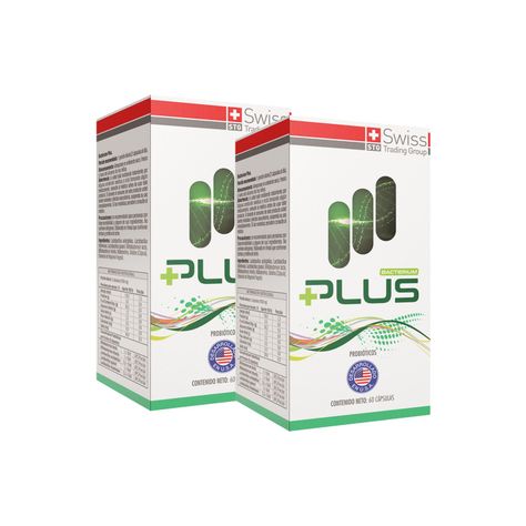 Bacterium Plus 2 Frascos con 60 capsulas c/u-0