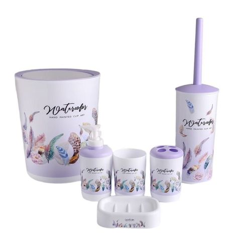 Set Juego De Baño 6 Piezas Accesorios Elegante-0