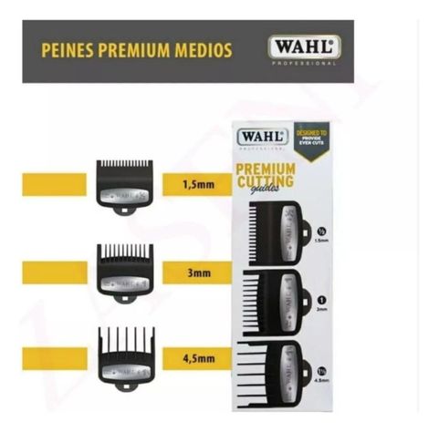 PACK DE 3 PEINES GUÍA WAHL PREMIUM-2