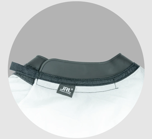 CAPA JRL BLANCA CON CUELLO SILICONA BARBERIA PROFESIONAL-0