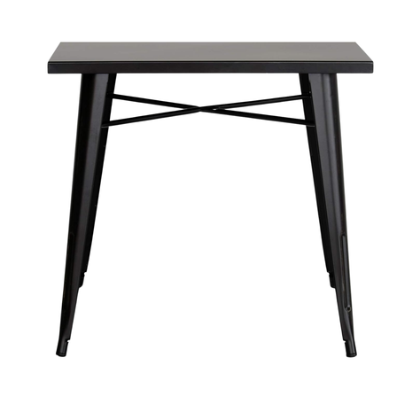 MESA COMEDOR CUADRADA METAL TOLIX NEGRA-1