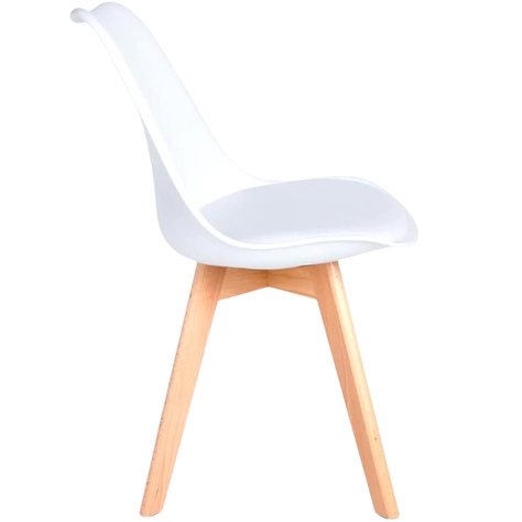 SET DE 2 SILLAS DE COMEDOR TULIP BLANCO MADERA-3