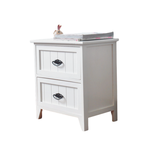 VELADOR DORMITORIO VERONA 2 CAJONES BLANCO-2