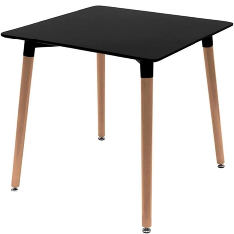 MESA COMEDOR CUADRADA MELAMINA EAMES 80x80 CM NEGRA-0