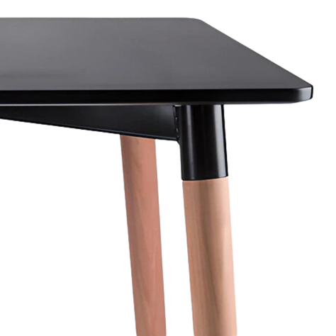 MESA COMEDOR CUADRADA MELAMINA EAMES 80x80 CM NEGRA-2